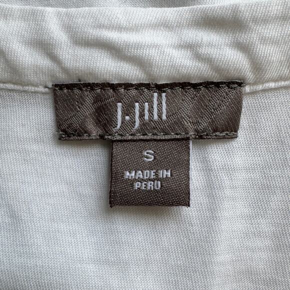 J. JILL Top Womens S White Lightweight 100% Cotton Breathable Natural Fiber - Picture 8 of 10